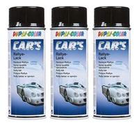 Lot 3 bombes peinture rallye noir brillant - 400 ml - Dupli-Color G