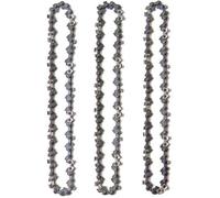 Lot 3 chaînes élagueuse 10"" (25 cm) - 40 maillons - faible rebond - compatibles Black+Decker Ryobi etc.
