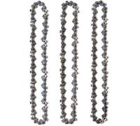 Lot 3 chaînes élagueuse 10"" (25 cm) - 40 maillons - faible rebond - compatibles Black+Decker Ryobi etc.