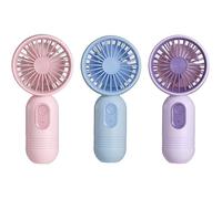 Lot 3 mini ventilateurs poche - Main portatif 3 vitesses enfant adulte - Bureau extérieur voyage PIQUET D'ATTACHE