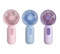 Lot 3 mini ventilateurs USB 3 vitesses poche enfant adulte