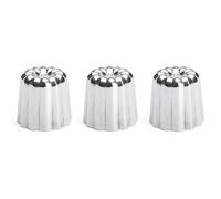 Lot 3 moules à canelés en inox Ø 5,5 cm De Buyer