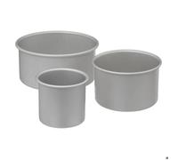 5five Moules à gâteaux – Lot de 3 – Aluminium, bords hauts