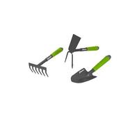 RIBIMEX - PROFX3/P1 - Set de Jardinage - (Pelle Râteau Zappetta) - 3 pièces
