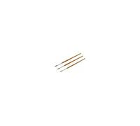 Savy Pinceaux aquarelle – Lot de 3 n°4/8/14 – Poil de poney, manche brun foncé