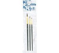 Lot 3 pinceaux ronds assortis : N° 2, 6 et 12
