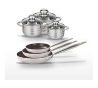 Lot 3 Poêles 24/28/32cm & 3 Faitouts 12/14/16cm Elo Bistro Line