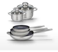 Lot 3 Poêles 24/28/32cm et 2 Faitouts 12/16cm Elo Profi Therm Platinum