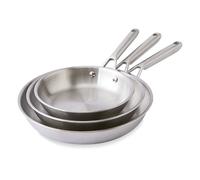 Lot 3 poêles tout inox Triply'Chef Inox 20, 24 et 28 cm Mathon