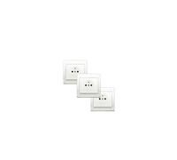 LOT 3 Prise 2P+T Blanc Delta Iris + Plaque basic Blanc-SIEMENS