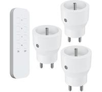 Lot 3 prises intérieur télécommandées - KYF - 2300W - Inclus télécommande