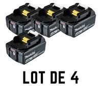 Lot 4 batteries 18V 4.0 Ah BL1840 - MAKITA - 197265-4