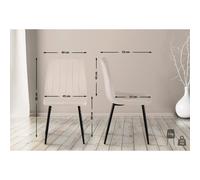 Lot 4 Chaises Dijon - Velours
