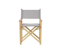Lot 4 chaises jardin en bois pliante gris - Largeur 56 x Hauteur 87 x Profondeur 48 cm --