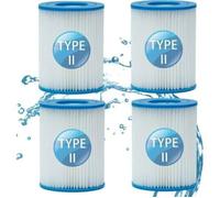 Lot 4 filtres Type II, pour piscine Bestway 58094