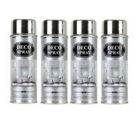 Lot 4 Peintures multi-supports en aérosol effet chromé 4x200ml