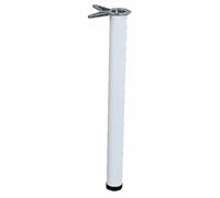 Lot 4 pieds de table acier 615 blanc - hauteur 870mm CAMAR