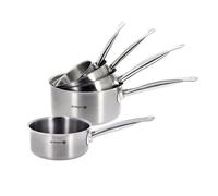 Lot 5 casseroles inox Prim'Appety 12, 14, 16, 18 et 20 cm De Buyer