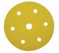 Lot 5 disques velcro/papier pour ponceuse 225 mm-7 trous-grain 60 LEMAN