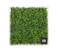 Lot 5 feuillages artificiels Lierre 5 m2 - panneaux brise-vue balcon grillage