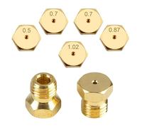 LOT 5 GICLEUR BUSES UNIVERSELLES CONVERSION BOUTEILLE BOMBONNE GPL GAZ BUTANE | Ø6MB | 0.5 0.7 0.7 0.87 1.02 | BRULEUR CUISINIÈRE PLAQUE DE CUISSON (KIT 2)