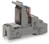 Relais industriel 4P 5A 24V DC sur socle AgCe 858-304