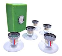 Lot 5 Porte Savon Aimanté avec Ventouse Douche Mural Magnetique | Fixation Aimants Puissants sans Percage Salle de Bain | Support Sèche Shampoing Original Solide Magique pour Voyage Zen Minimaliste