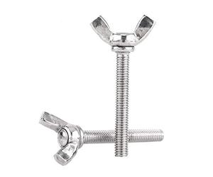 Lot 5pcs Vis à Oreilles M5 Filetage Métrique Entièrement Filetée Acier Inoxydable 304 Boulon Papillon M5x40mm Fixation Mécanique Industriel Résistant Corrosion