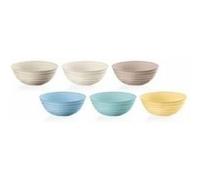 Guzzini Set 6 bols Tierra – Plastique recyclé, assortiment de couleurs Ø12,2 x H11,5 cm 348 ml