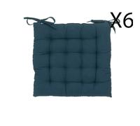 Lot 6 coussins de chaise Bleu foncé