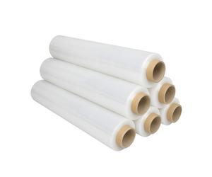 Lot 6× film étirable 50 cm - 23 µm - rouleaux 2,5 kg - robuste et auto-collant