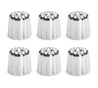 Lot 6 moules à canelés en inox Ø 5,5 cm De Buyer