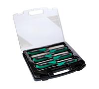 Lot 6 pcs. ciseaux à bois en acier inoxydable Q50 6, 10, 12, 18, 25, 32mm avec étui pratique de WIESEMANN 1893 I ENSURE Serie I 81284