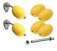 Lot 6 savons jaunes écoliers + 2 porte-savons chromés à écrou