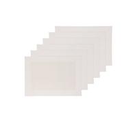 - Lot 6x Set de table Rect - 50 x 35 cm - Beige - GRANITA