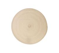 - Lot 6x Set de table Tressé Rond - Diam. 38 cm - Beige - Oscar