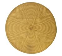 Lot 6X Set de Table Tressé Rond - Diam. 38 cm - Moutarde