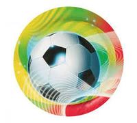 Lot 8 Assiettes Carton Football Party 2 - 23cm diamètre - Amscan