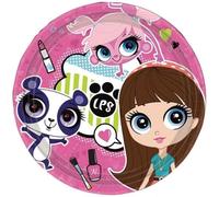 LOT 8 Assiettes en carton 23 cm diam Littlest Petshop - Amscan