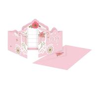 LOT 8 Cartes invitation + Enveloppes Princesse d'un jour - Amscan
