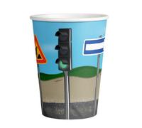 LOT 8 gobelets 250ml en Papier Construction - Engins de construction - Amscan