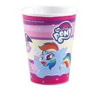 LOT 8 Gobelets en Papier Mon petit poney - My little Pony 250ml - AMSCAN