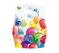 Lot 8 Sachets fête, Sac à bonbons en plastique - Balloons - Ballons - Amscan