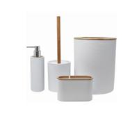 Lot accessoires WC DEBLANCH Laos blanc