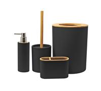 Lot accessoires WC DEBLANCH Laos, noir