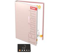 Lot Agenda l'Etudiant 14x20 Métallisé Rose + Index Adhésif Blumie