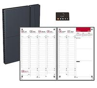 Lot Agenda Semainier Connecté A4 OXFORD 2027 Noir Gris | 1 Semaine 2 Pages, Office, 1 Index Adhésif Blumie