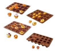 Lot assortiment 4 mini pâtisseries: mini savarins, muffins, canelés et madeleines Mathon