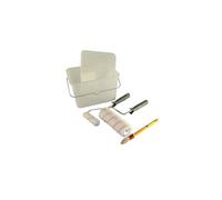 Nespoli Lot peinture intérieur – seau, bac, rouleaux et pinceau pour murs & plafonds – Neutre G