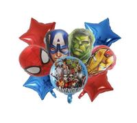 lot ballons hélium avengers spider man hulk iron man cadeau captain america decoration anniversaire fete marvel enfant